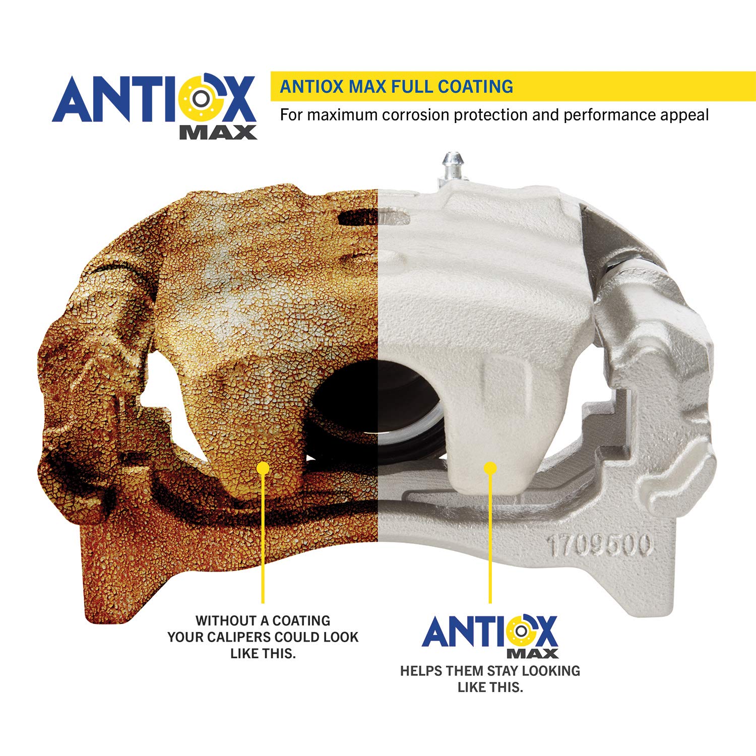 Goodyear GY5387A AntiOx Coated Brake Caliper - Rear Passenger Side Replacement for Chrysler Aspen 2007-2009, Dodge Durango 2004-2009, Ram 1500 2002-2010 & 2011-2018 | Heavy Duty Truck & SUV Brake System Upgrade | Perfect for Off-Roading, Towing & Daily Commuting