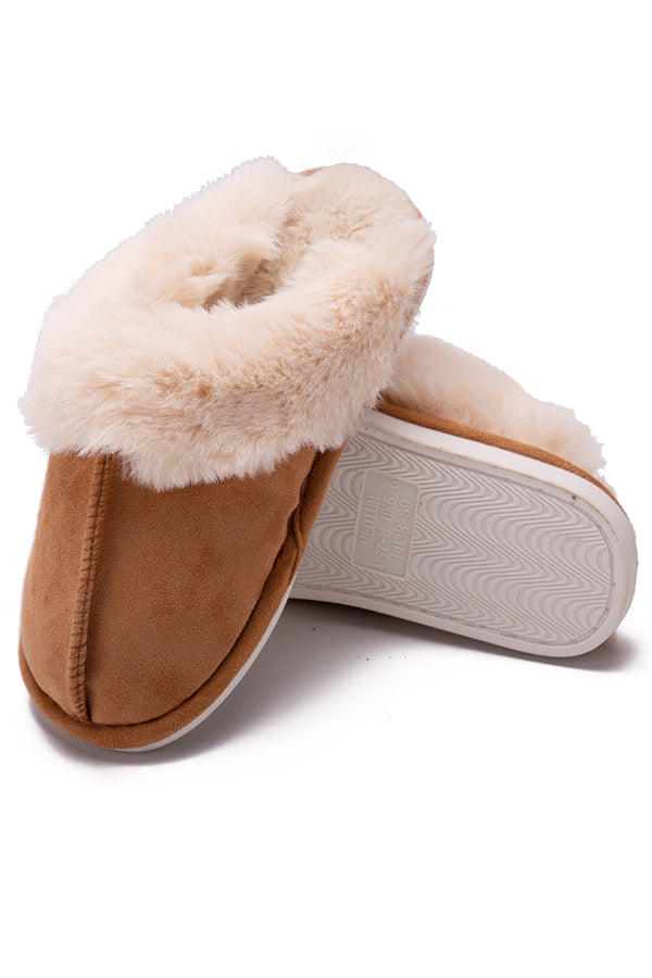 Cozy Plush Cotton Slippers for Women & Men - Soft Indoor House Shoes with Non-Slip Sole - Perfect for Winter, Home, Office and Hotel Use