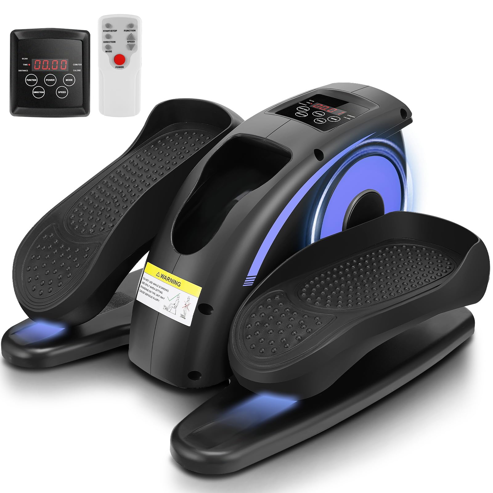 ANCHEER Under Desk Elliptical Machine - Electric Seated Pedal Exerciser for Home & Office, Mini Elliptical Trainer with LCD Display & Remote Control - Ideal for Seniors, Physical Therapy & Low-Impact Workouts While Sitting at Desk or Watching TV