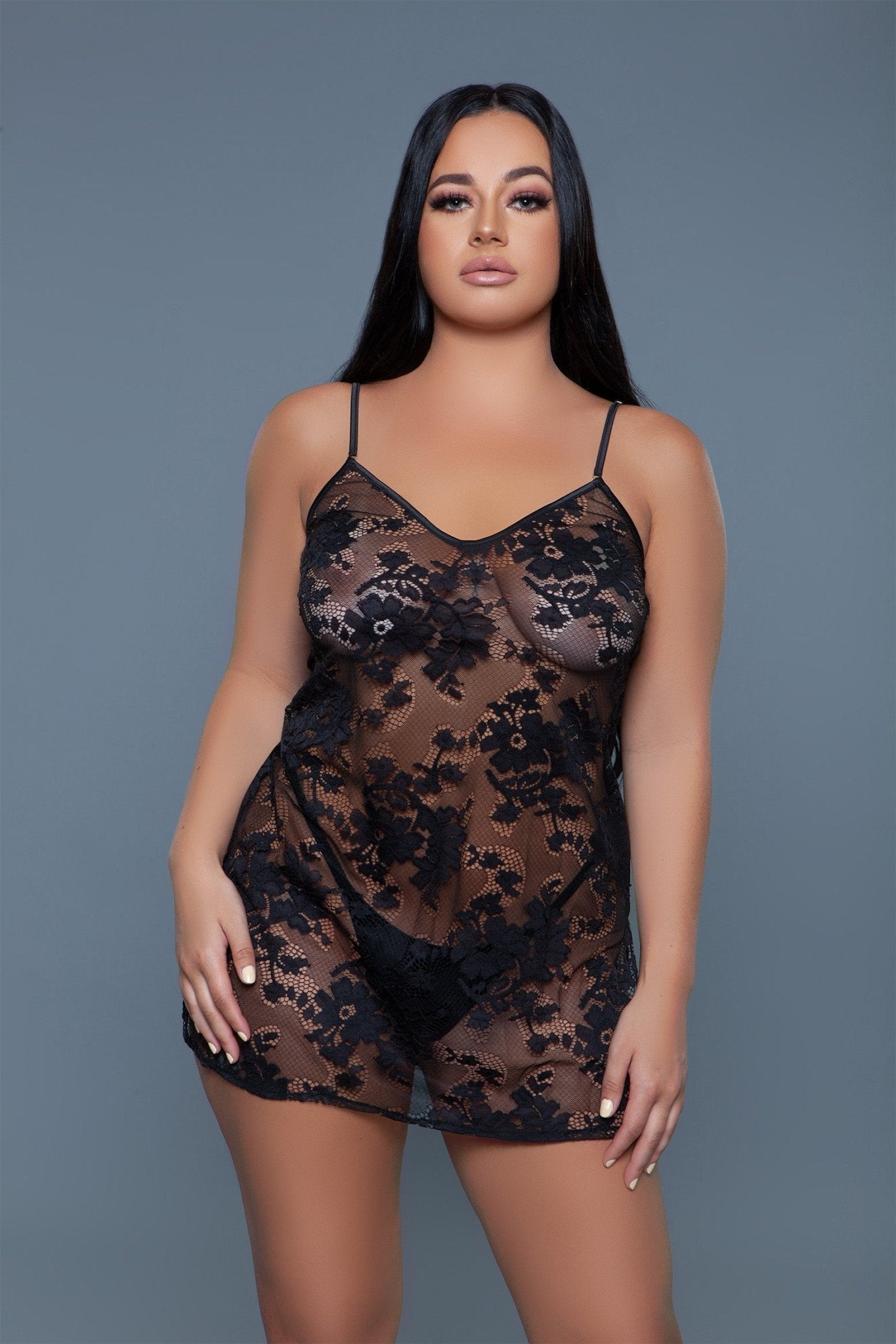 BeWicked Women's Kelly Chemise 2270 - Sexy Lingerie Nightwear for Valentine's Day & Romantic Evenings