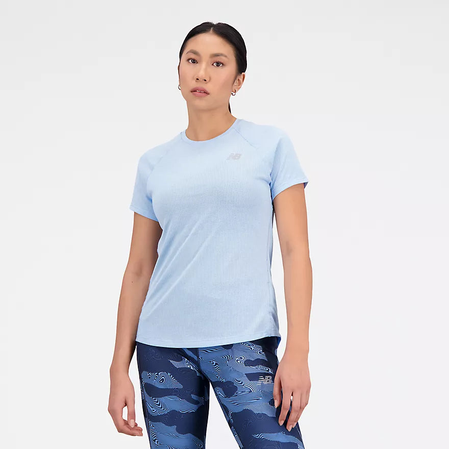 Women's New Balance Impact Short Sleeve T-Shirt - Lightweight Running & Workout Top for Gym, Yoga & Casual Wear