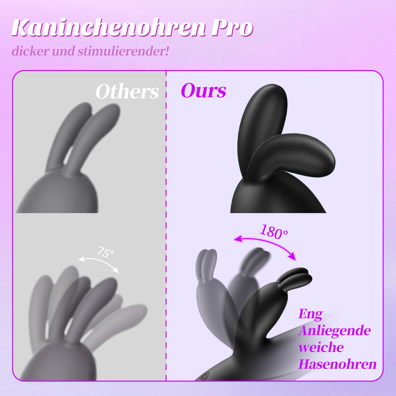 Premium Rabbit Vibrator for Women - Dual Stimulation Clitoral & G-Spot Massager - Waterproof Rechargeable Silicone Adult Sex Toy for Couples & Solo Play - Perfect for Valentine's Day & Romantic Nights