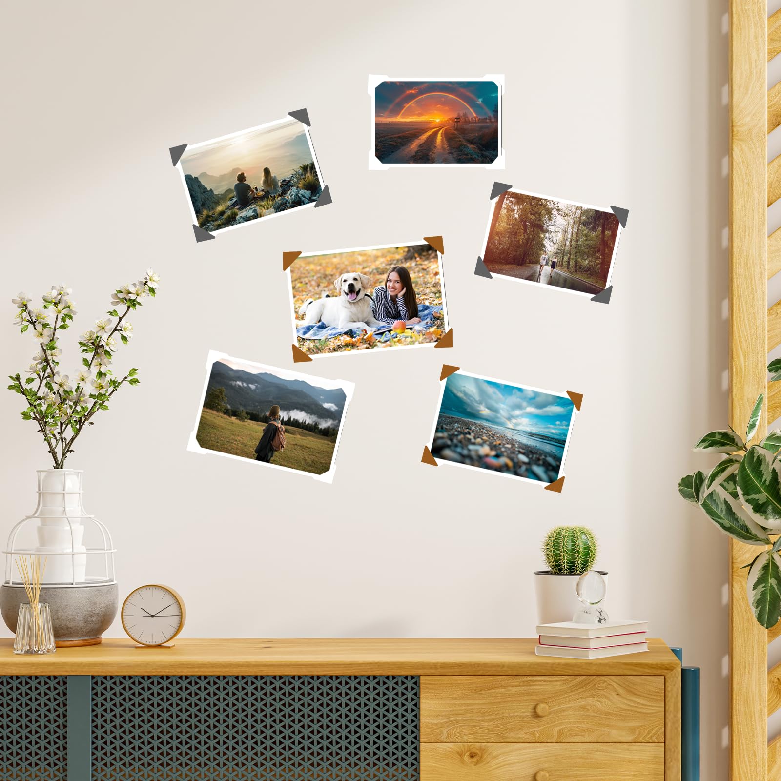 1020 Pieces Self-Adhesive Photo Corners Stickers - Acid-Free Scrapbook Mounting Corners for Photos, Pictures, Albums, Journals & DIY Crafts - Perfect for Scrapbooking, Card Making & Memory Preservation (10 Sheets)