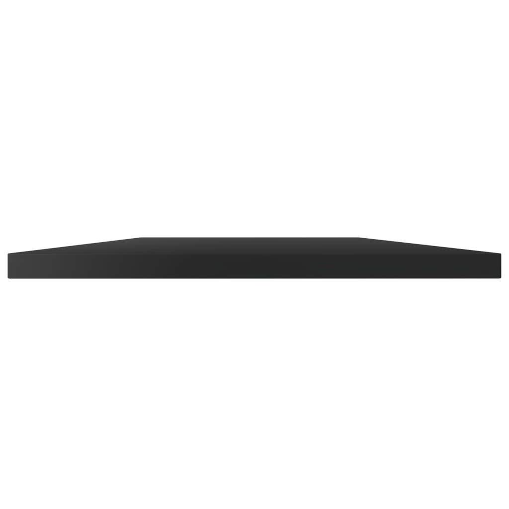 vidaXL Engineered Wood Bookshelf Boards - Set of 4, High Gloss Black Finish, Modern & Sturdy Design, Easy to Clean, Compact Storage Solution for Living Room, Office or Bedroom Organization