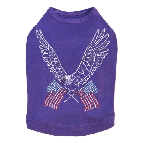 Patriotic Eagle Rhinestone Tank Top - USA Flag Design, Multiple Colors - Perfect for 4th of July & Independence Day Celebrations