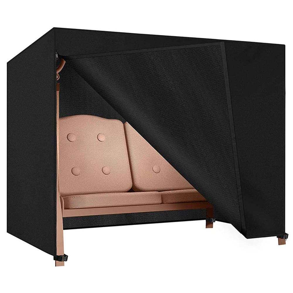Waterproof Triple Seater Patio Swing Cover - Heavy Duty Outdoor Hammock Glider & Porch Swing Chair Protector for Garden Furniture (Ideal for Backyard, Deck & All-Weather Use)