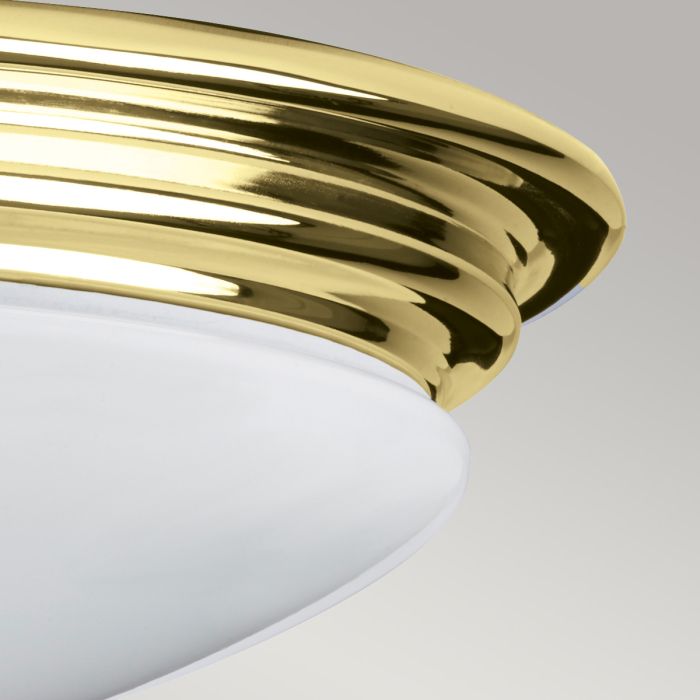 Brompton IP44 Waterproof Flush Mount Bathroom Light - Polished Chrome, Polished Brass, Brushed Brass - Perfect for Bathroom, Powder Room & Spa Lighting