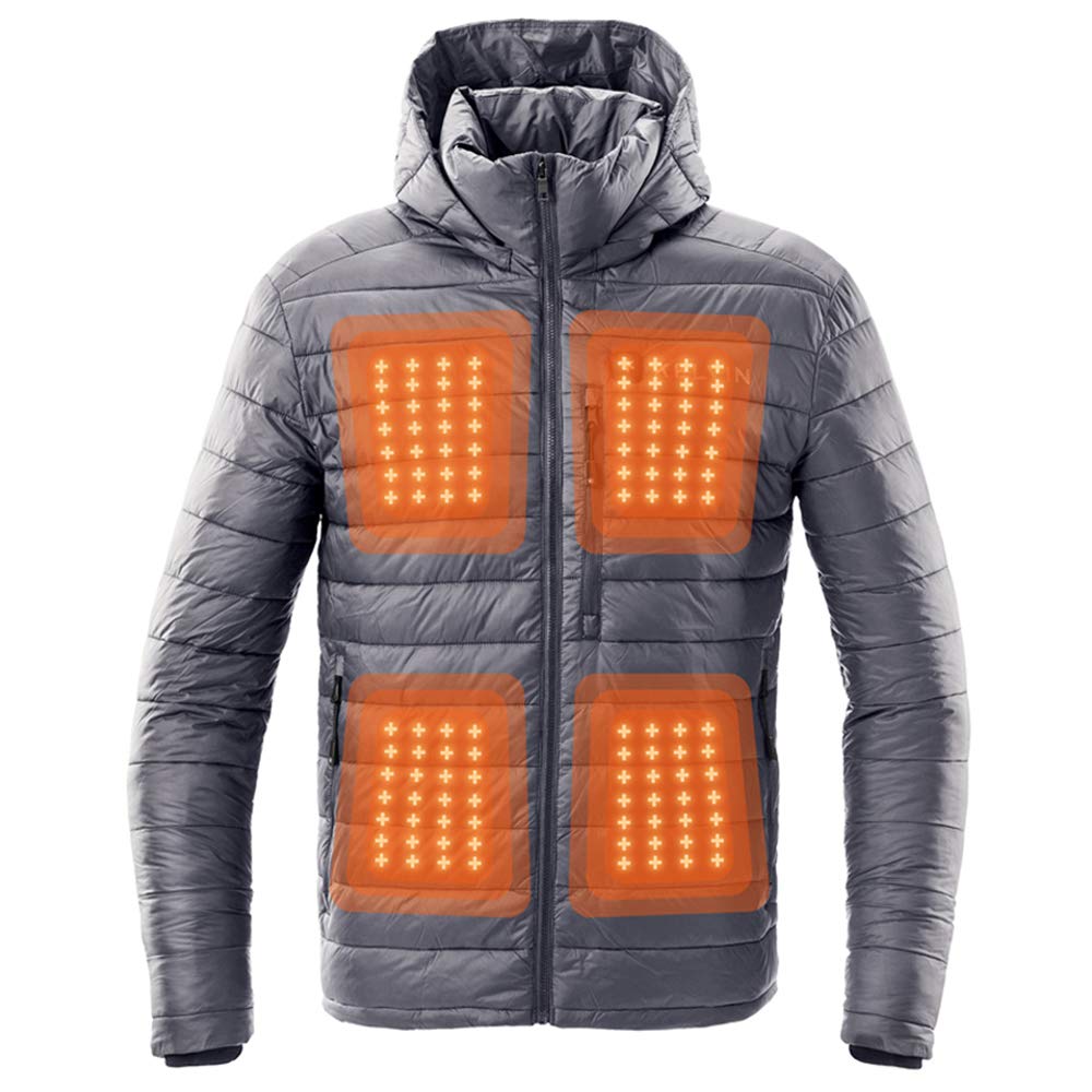 Kelvin Coats Heated Jackets for Men - Ultra Warm Battery Heated Puffer Coat | Winter Outdoor Activities, Skiing, Snowboarding, Camping & Hiking