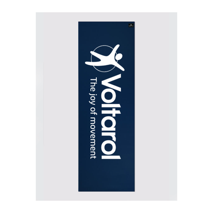 Custom Yoga Mat 6mm Thick with Personalized Design - Navy Blue Non-Slip Exercise Mat for Home & Studio Workouts