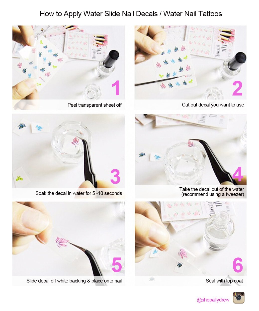 Ally Drew Cat Nail Art Tattoos - 11 Designs/220 Water Transfer Nail Decals for Fingernails | Perfect for Halloween, Cosplay & Cat Lovers