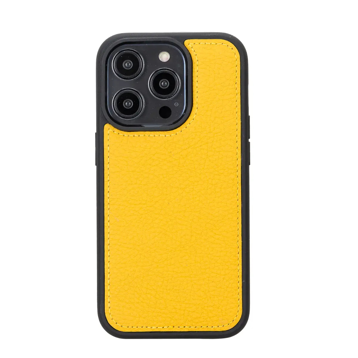 Premium Yellow Leather Wallet Case for iPhone 14 Pro - Slim Protective Cover with Card Slots | Perfect for Everyday Use, Travel & Business Meetings