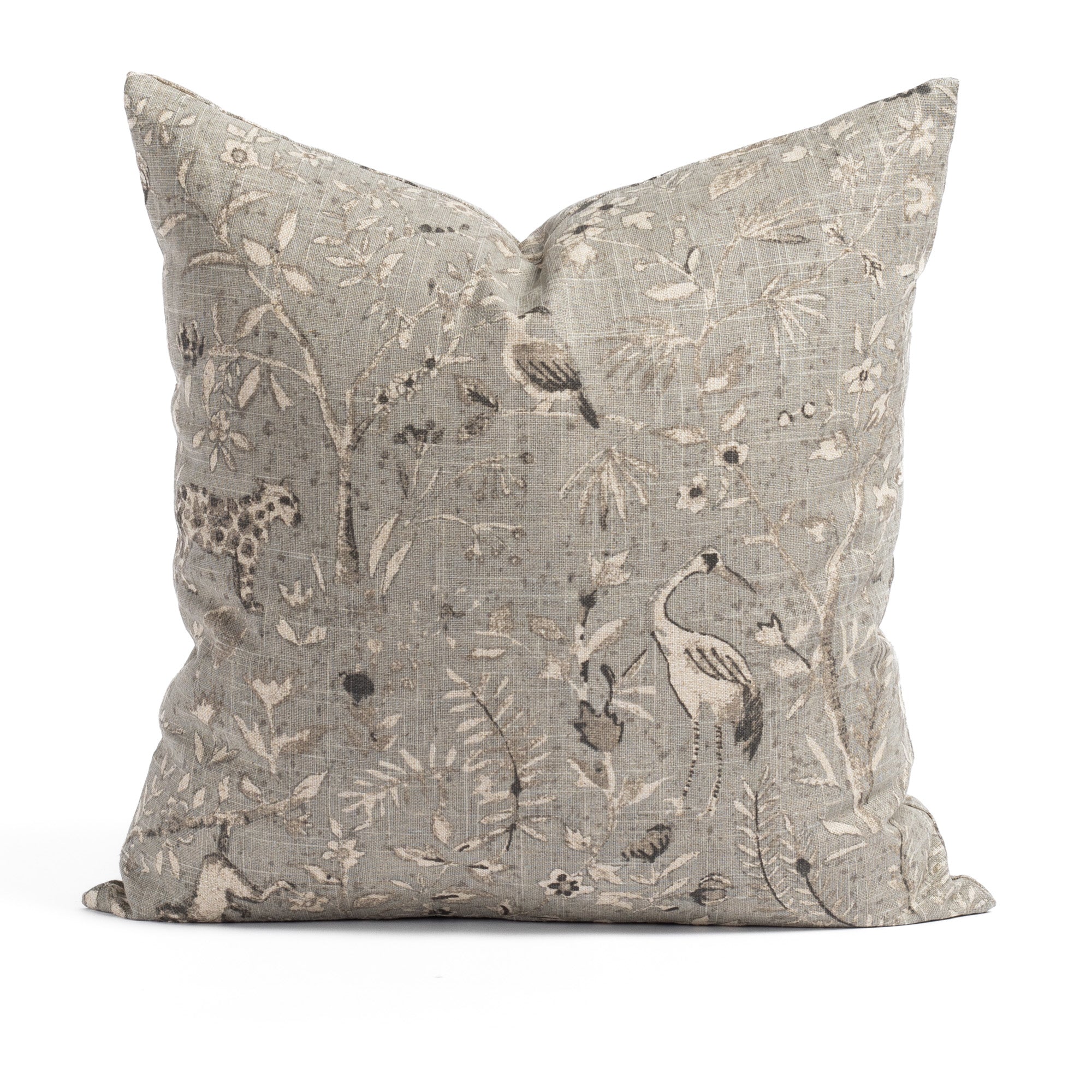 Premium Cyprus 20x20 Inch Decorative Throw Pillow Cover - Blue Smoke Design for Sofa, Bed & Home Decor