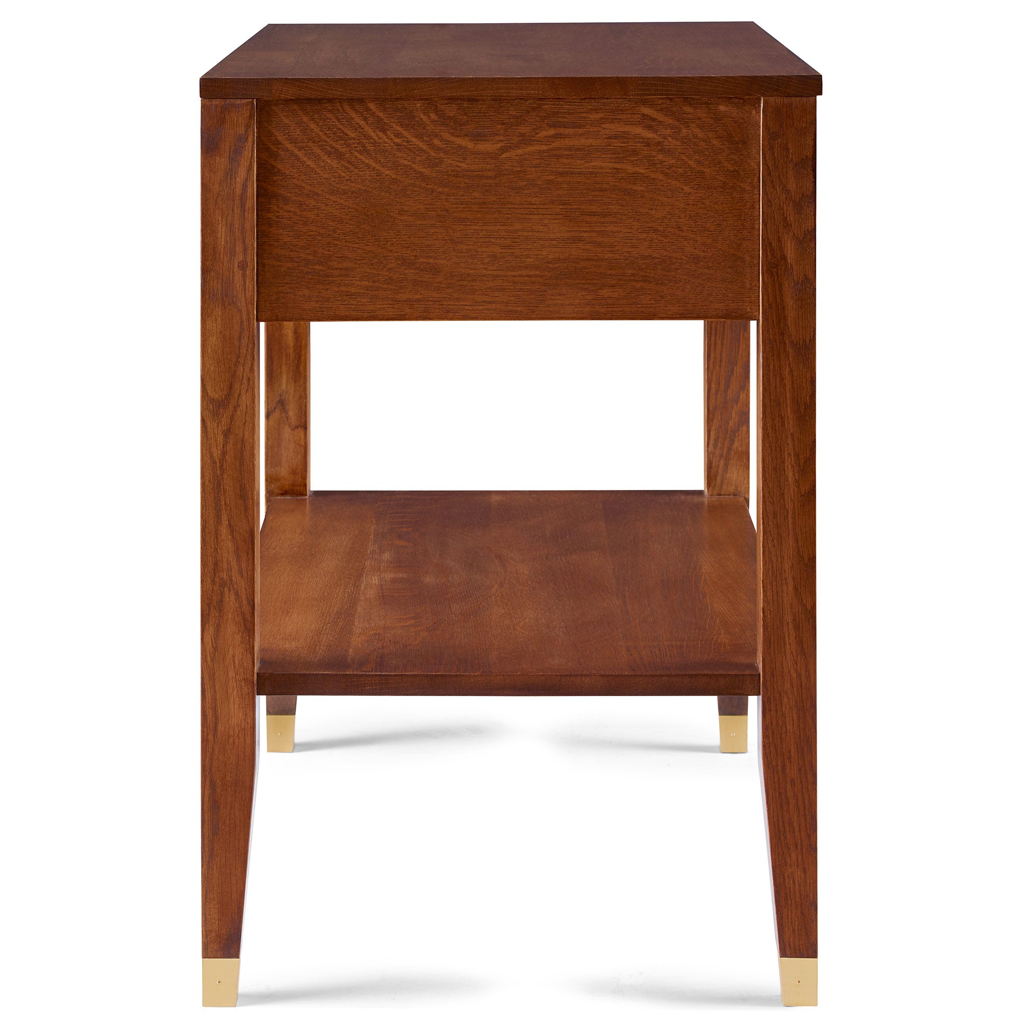Surrey Hills Open Nightstand with Wood Top - Modern Bedside Table for Bedroom, Living Room, or Office - Stylish Storage Solution for Books, Lamps & Essentials