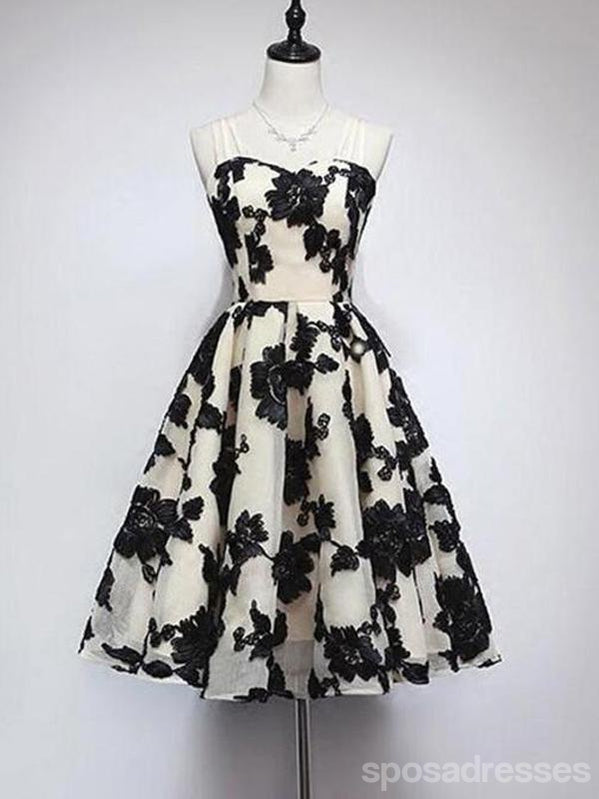 Elegant Black Lace Spaghetti Strap Prom Dress for Homecoming & Cocktail Parties | Affordable Formal Gown CM343 | Perfect for Dances, Weddings & Evening Events
