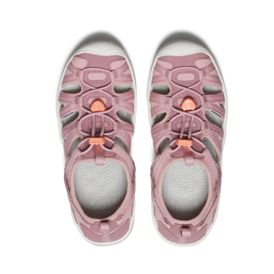 Big Kids' Moxie Sandal - Comfortable & Stylish Rose/Papaya Punch Color | Perfect for Summer Play, Beach Outings & Everyday Wear