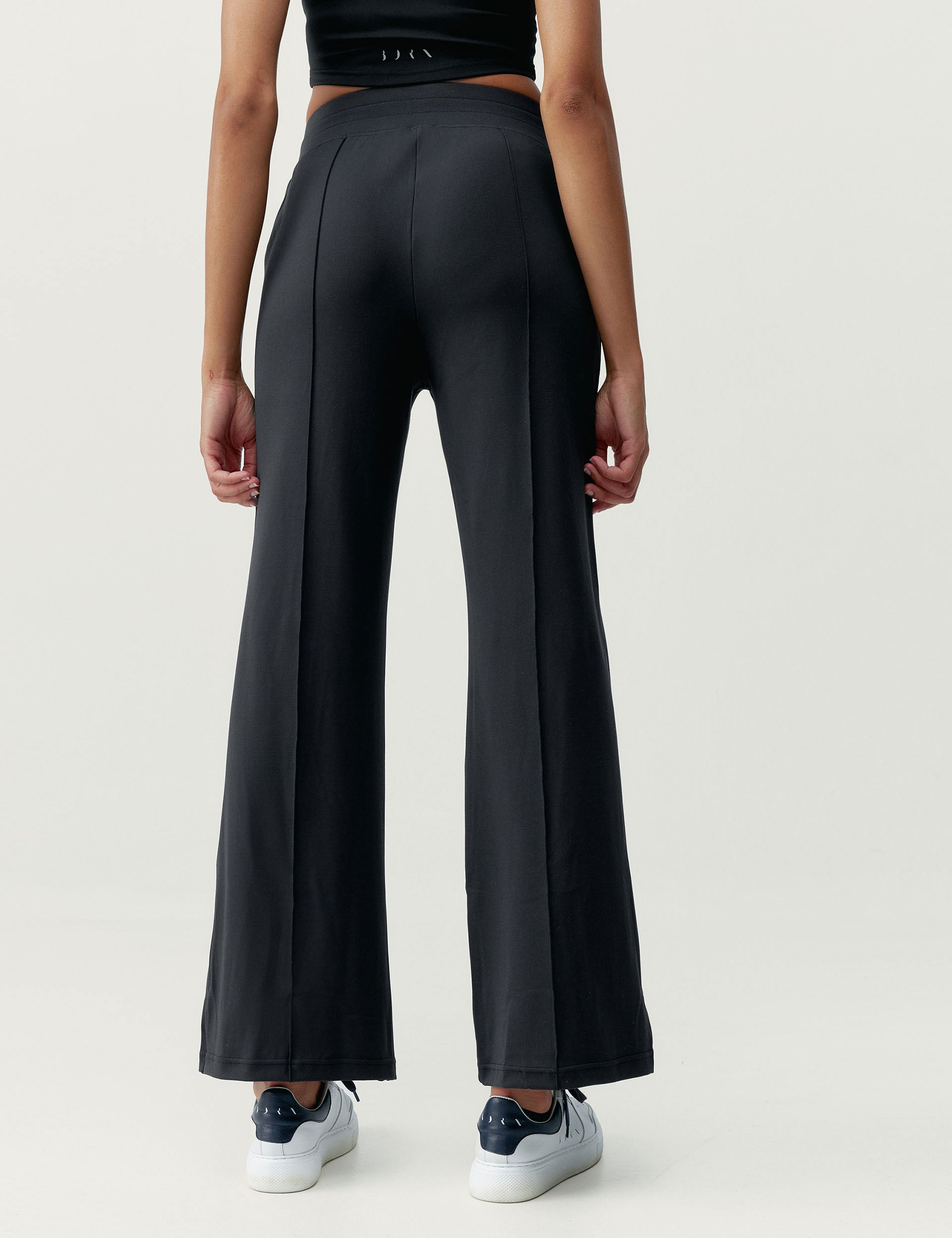 Leila Women's Black Pants - Stylish & Comfortable High Waist Trousers for Work, Office & Casual Wear