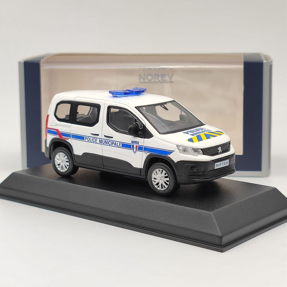 1/43 Scale Norev Peugeot Rifter Van Diecast Model Police Car - Collectible Toy Vehicle for Adults & Kids - Perfect for Christmas Gifts, Display Collections, and Police Car Enthusiasts