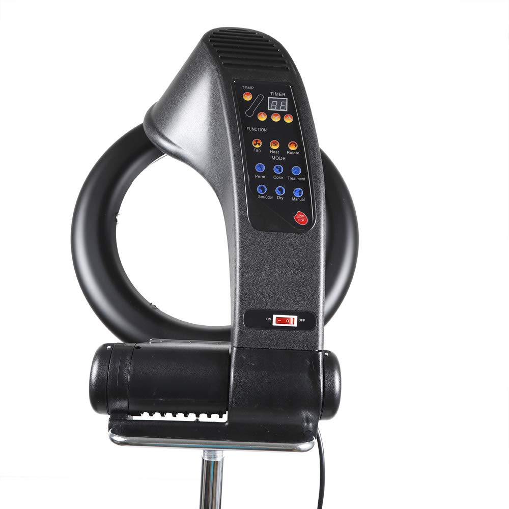 Professional 3-in-1 Hair Dryer with Orbiting Infrared Technology - 850W Free-Standing Salon Hair Dryer & Color Processor for Drying, Perming & Styling - Perfect for Home & Professional Salon Use