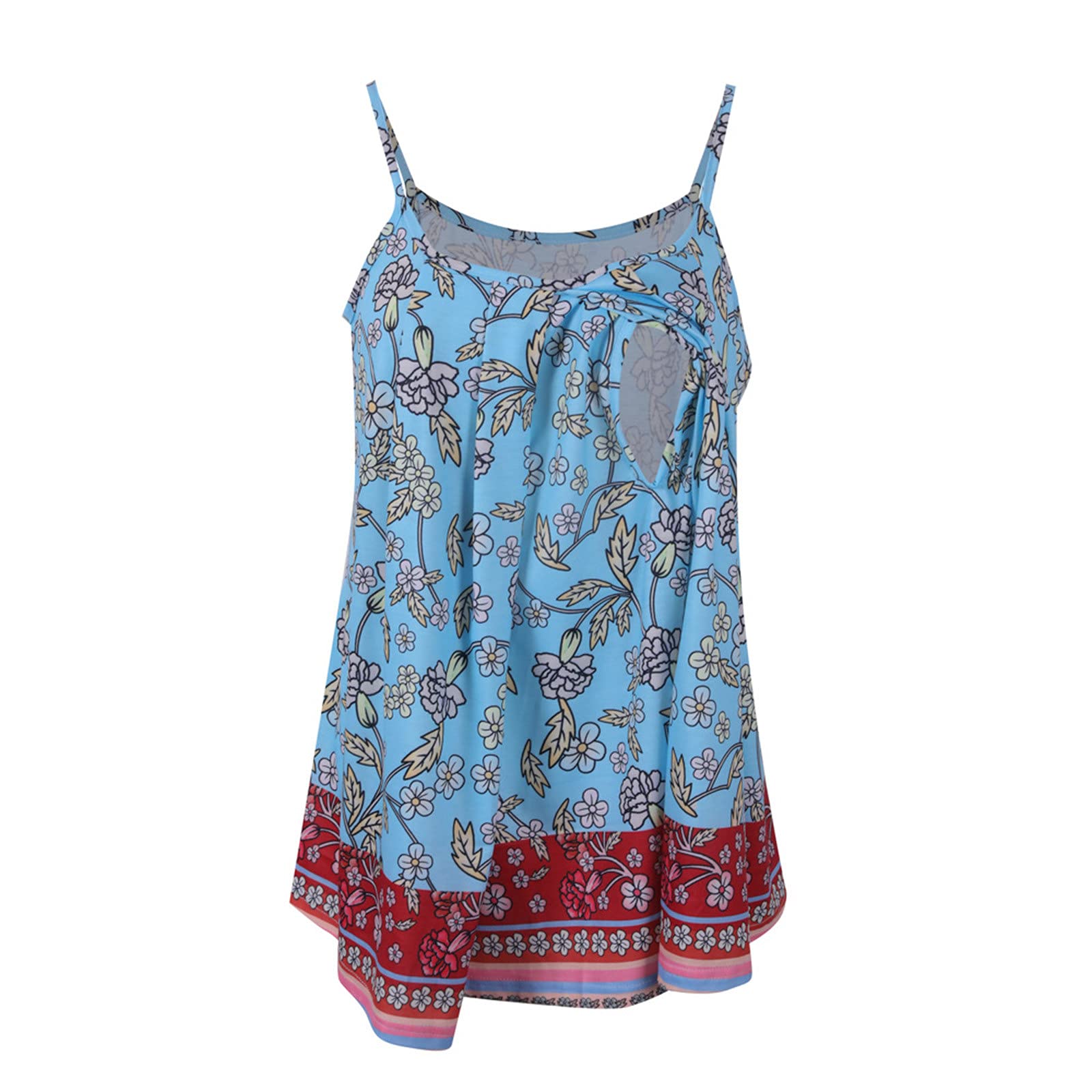 Women's Casual Summer Tops 2022 - Printed Sleeveless Tank Tunic Blouse, Loose Fit Basic Tee Shirts | Perfect for Beach, Vacation & Everyday Wear