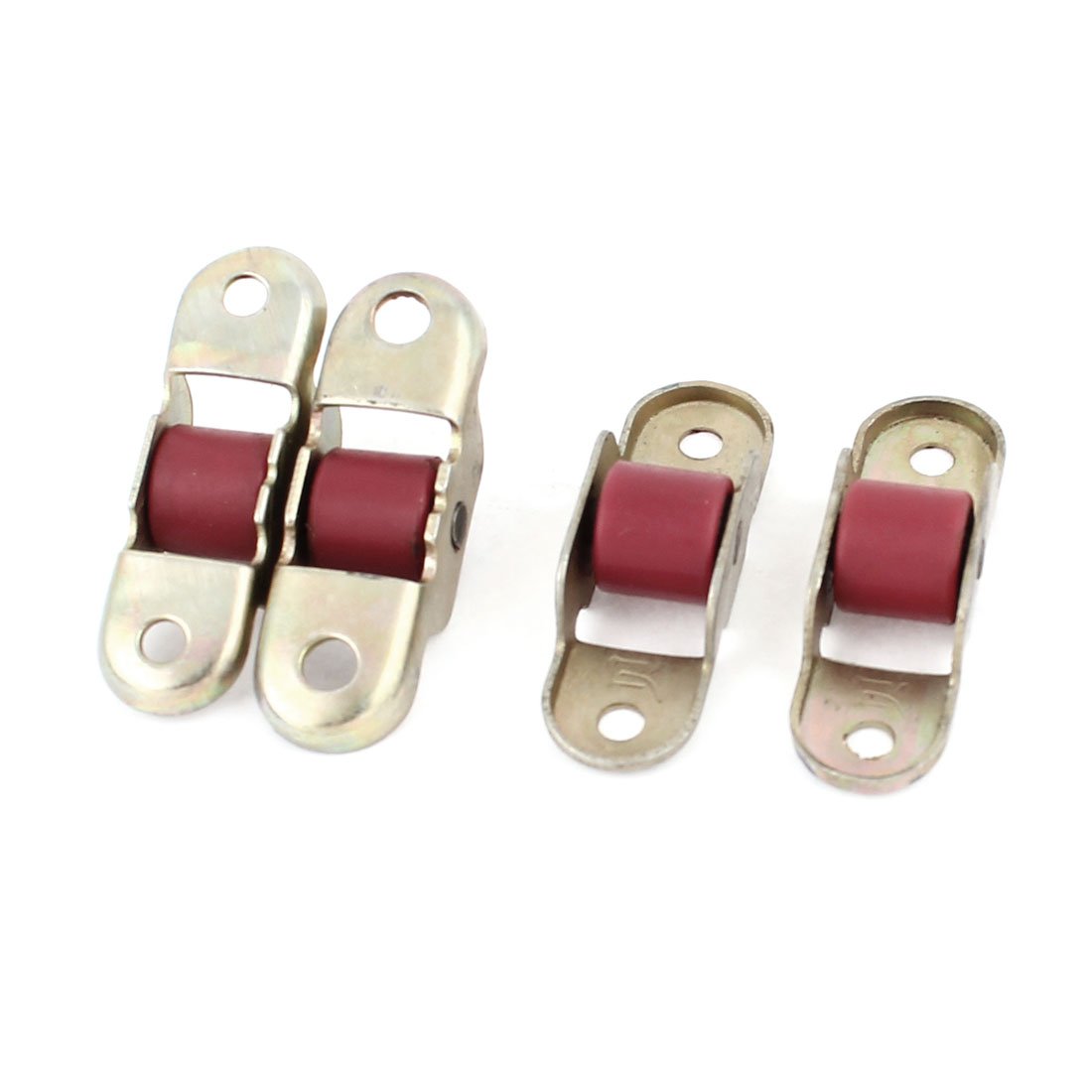 IIVVERR 4-Pack 8088 Type Single Nylon Roller Sash Pulley Wheels - 12mm Screw Mounted for Door & Window Repair - Perfect for Sliding Windows, Cabinet Doors, and DIY Home Improvement Projects