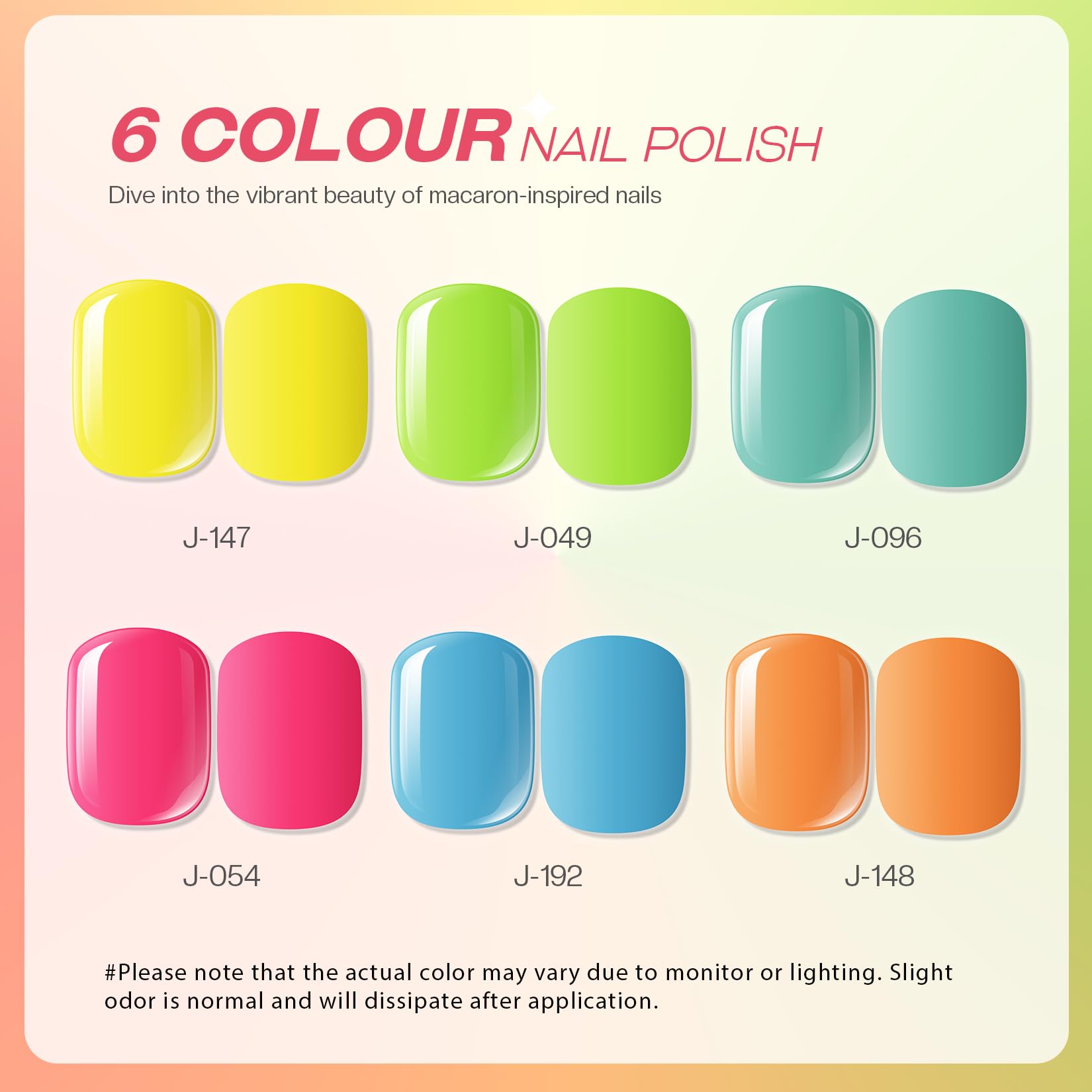 Quick Dry Rainbow Nail Polish Set - 12 Colors Mini Nail Polish Kit with Top Coat, Base Coat & Glossy Finish | Perfect Gift for Women & Girls | Home, Party, Salon & DIY Manicure Use