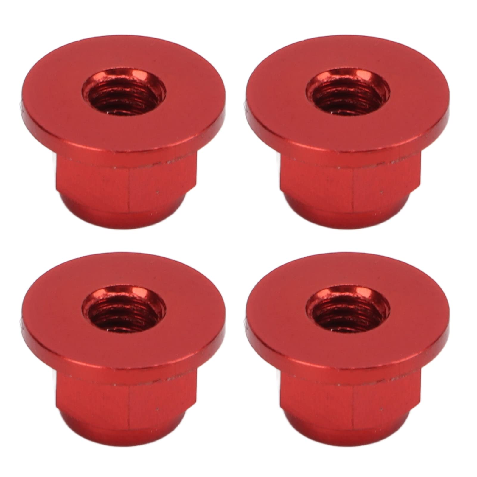 Xirfuni RC Car Lock Nuts - Durable & Eco-Friendly 1/10 Scale RC Vehicle Nuts (Red) - Perfect for Remote Control Cars, Trucks & Off-Road Bashing