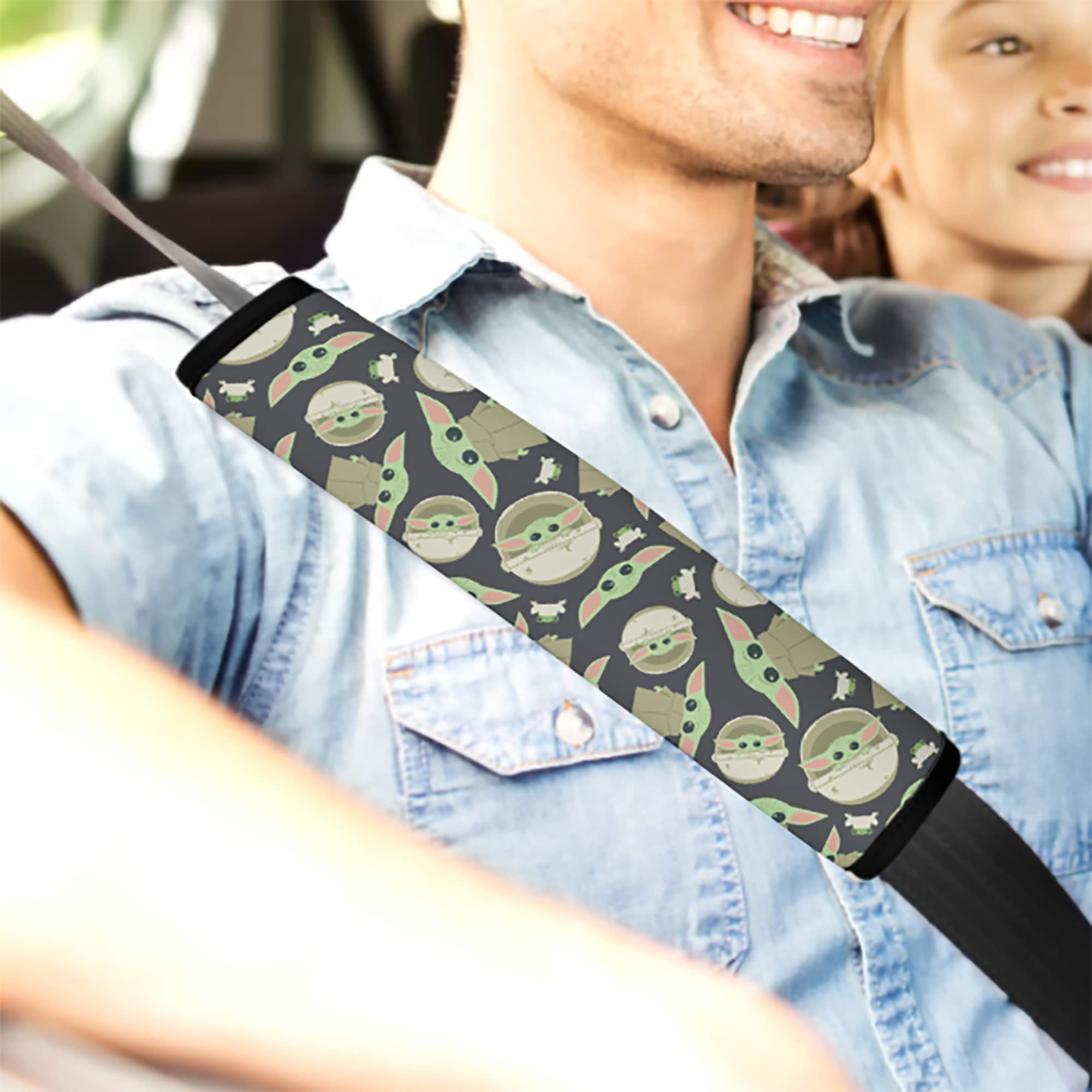 Soft Car Seat Belt Covers & Shoulder Pads - Comfortable Seatbelt Protectors for Kids (Girls & Boys) - Perfect for Long Road Trips & Daily Commutes