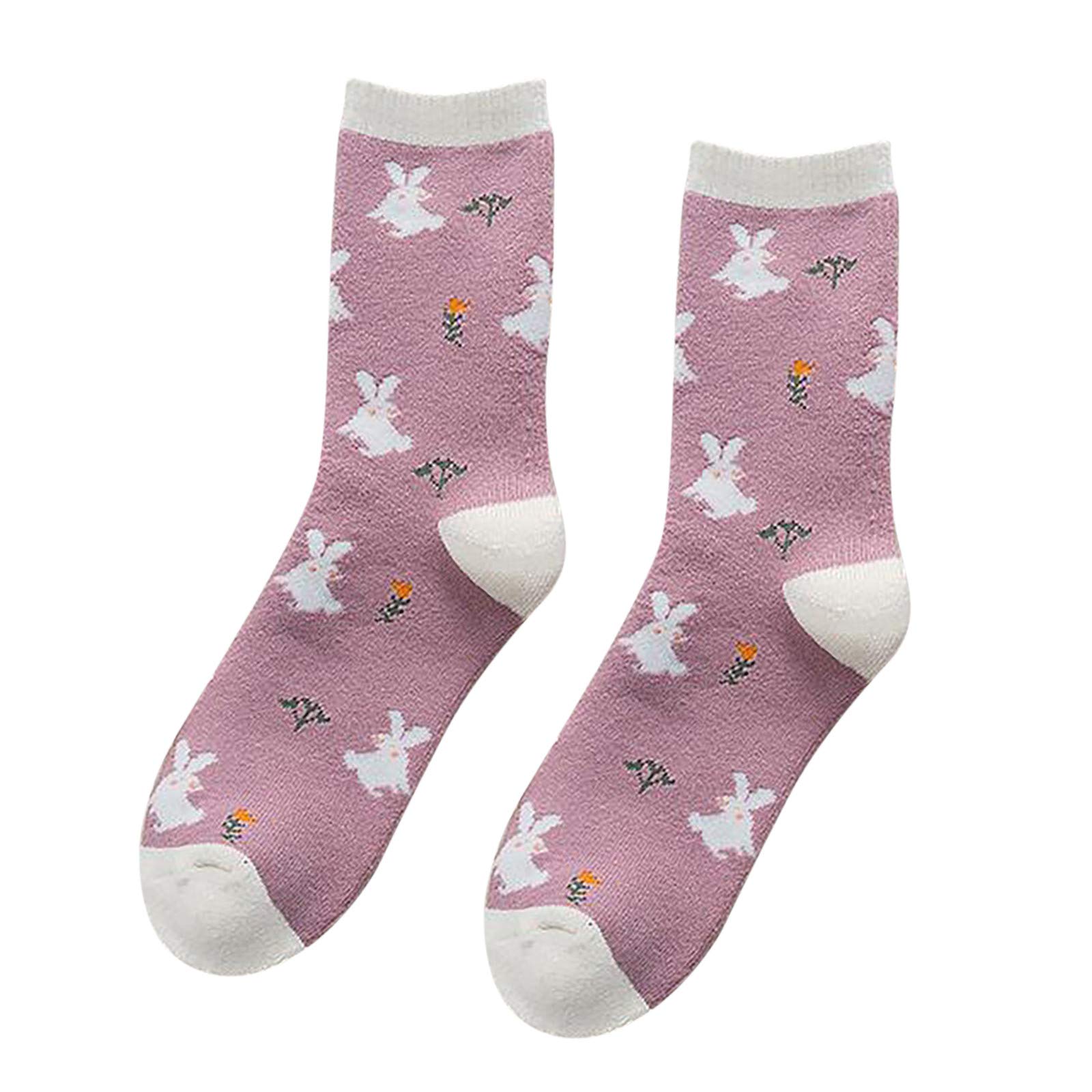 Women's Fashion Winter Thick Breathable Warm Socks - Printed Copper Infused Thermal Socks for Ladies - Perfect for Cold Weather, Hiking & Everyday Comfort