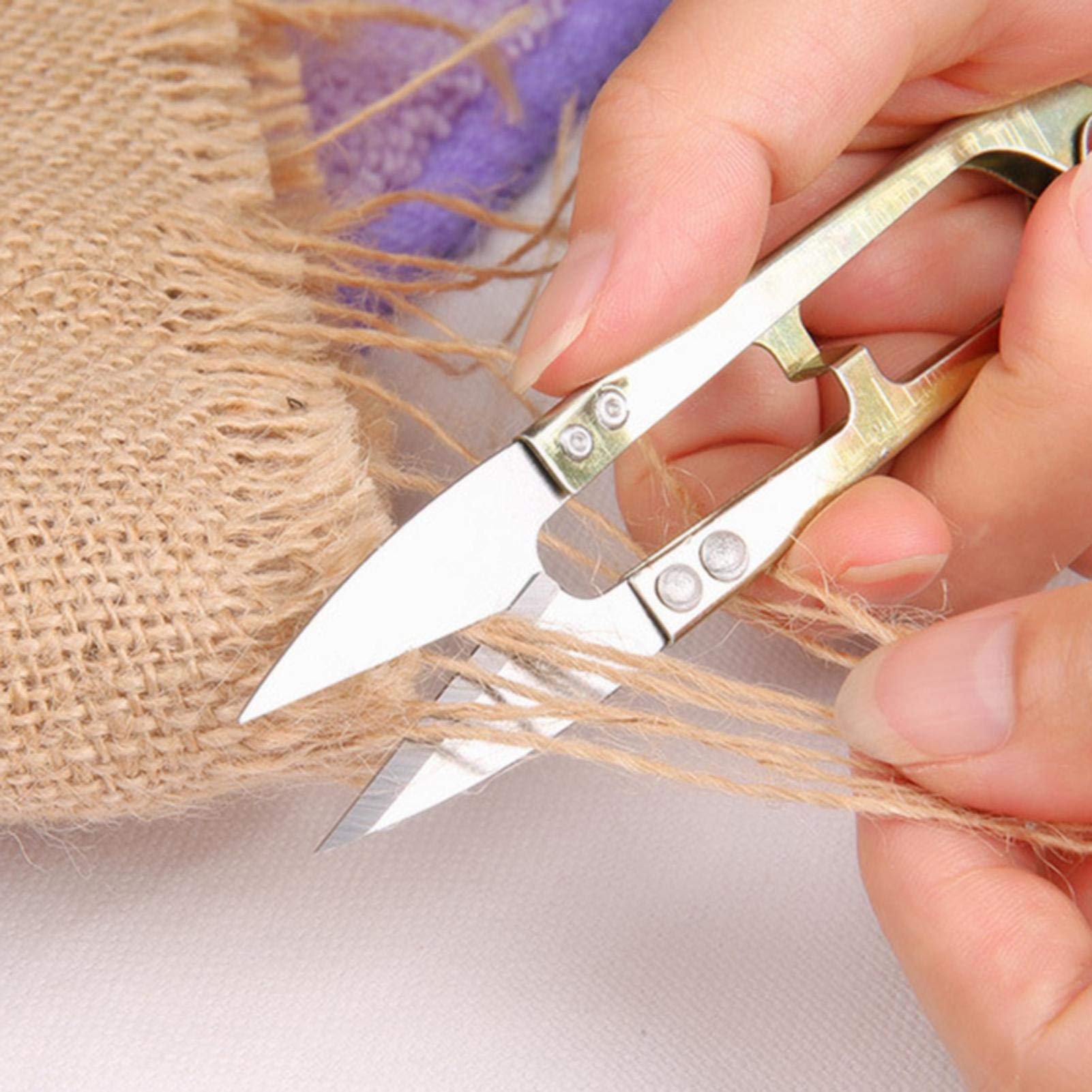 4.1 Inch Professional Thread Clippers - Stainless Steel Sewing Scissors with Electroplated Spring for Tailoring, Quilting & Crafts | Perfect for Fabric Cutting, Embroidery & DIY Projects