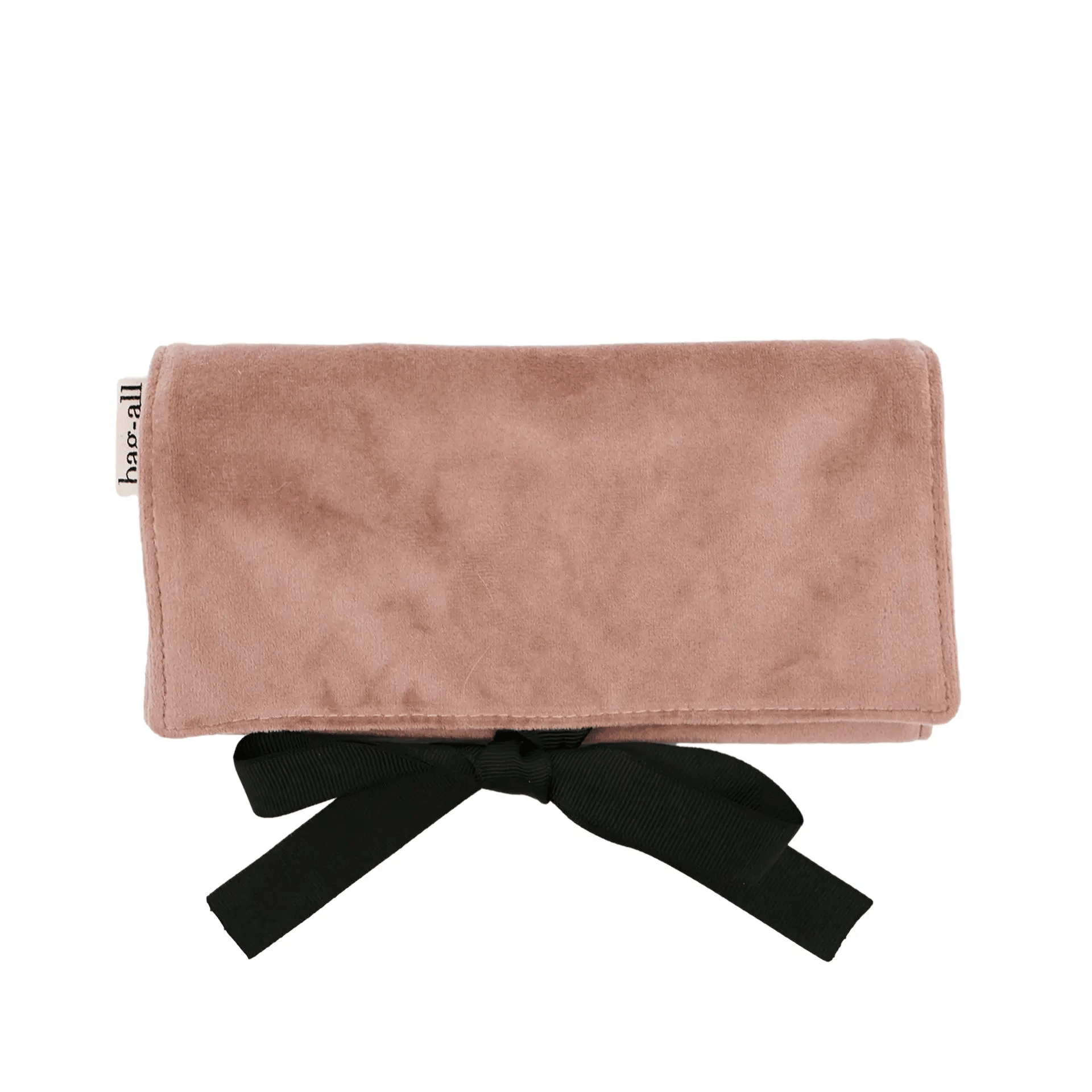 Luxury Jewelry Roll Organizer - Medium Pink Velvet Travel Jewelry Case for Necklaces, Rings & Earrings | Perfect for Travel, Gifts & Home Storage