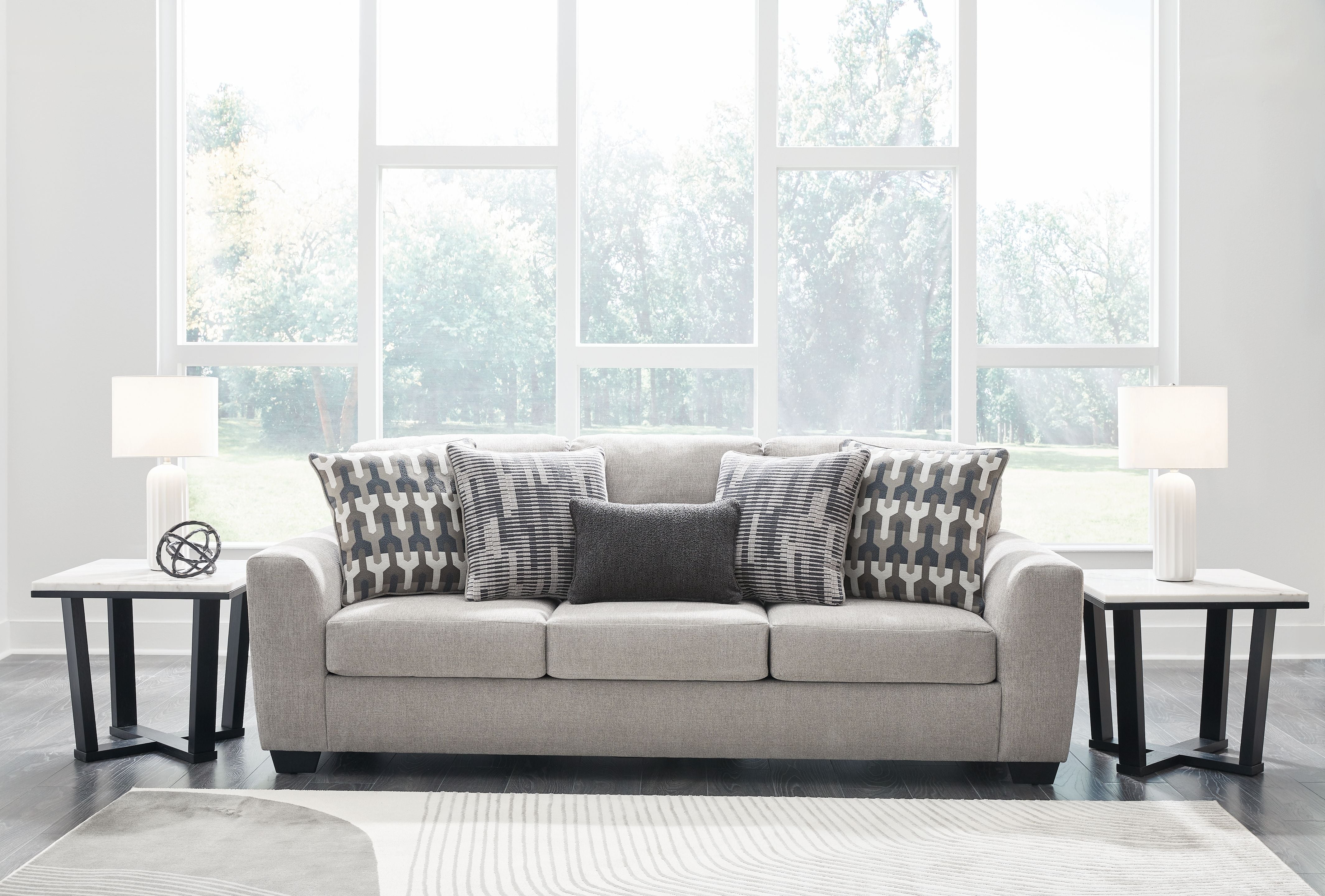 Cozy Avenal Park Flannel Sofa - Soft & Durable Fabric Couch for Living Room, Family Room, or Office - Perfect for Relaxing & Lounging