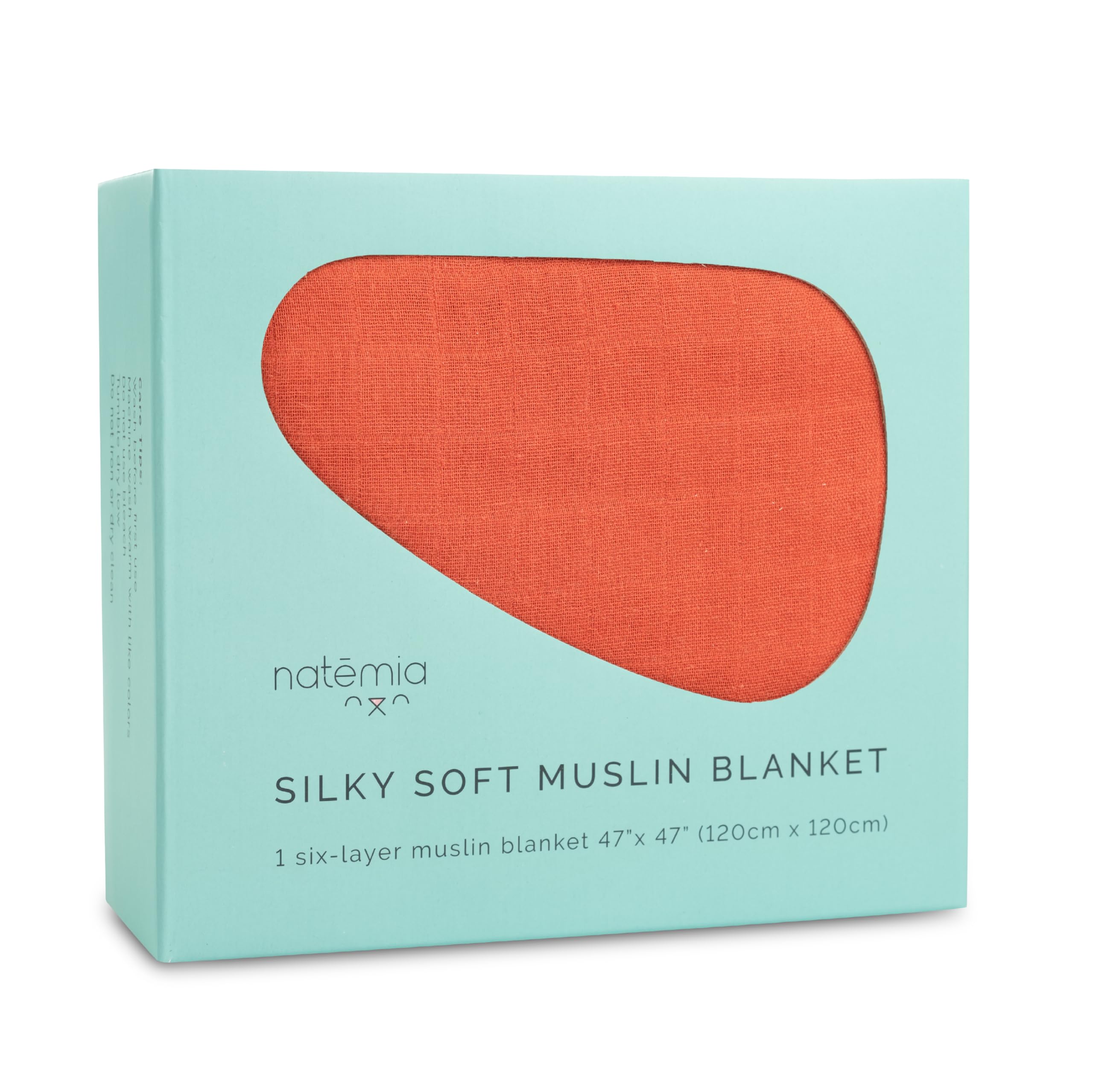Natemia 6-Layer Bamboo Muslin Baby Blanket - Ultra Soft, Absorbent & Breathable Swaddle Blanket 47