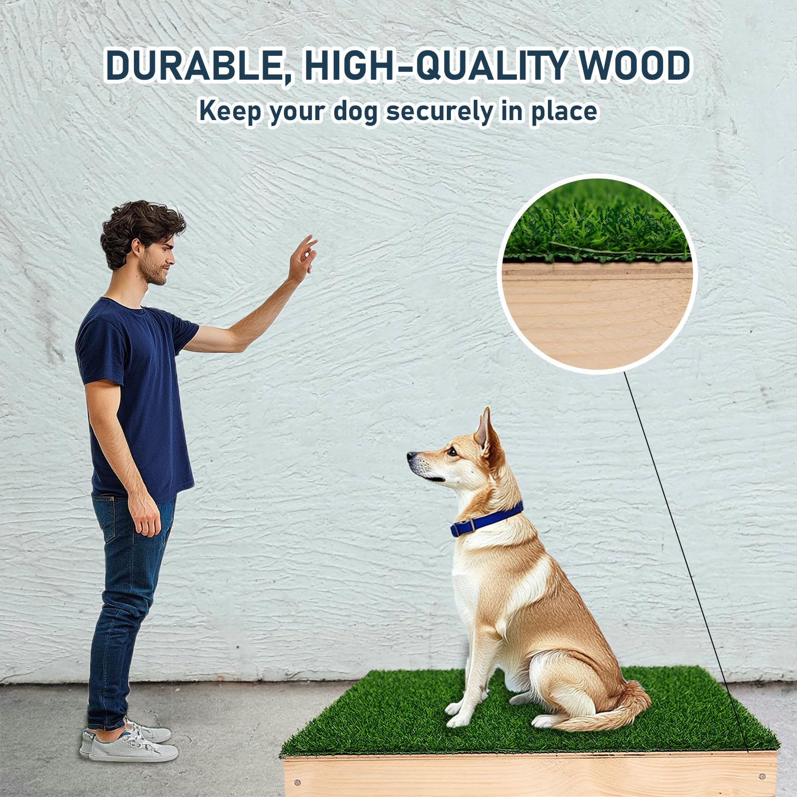 **Durable Dog Training Platform for Large Dogs - Portable Agility Equipment, Hunting & Obedience Training Place Board - Indoor & Outdoor Use for Home, Yard, or Field**