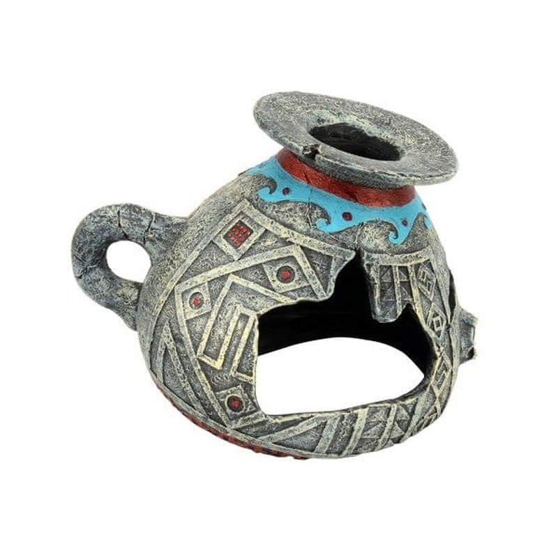 Bioscape Broken Greek Urn - 13.5 x 10.5cm Ancient Greek Pottery Replica for Home Decor, Garden Accent & Historical Display