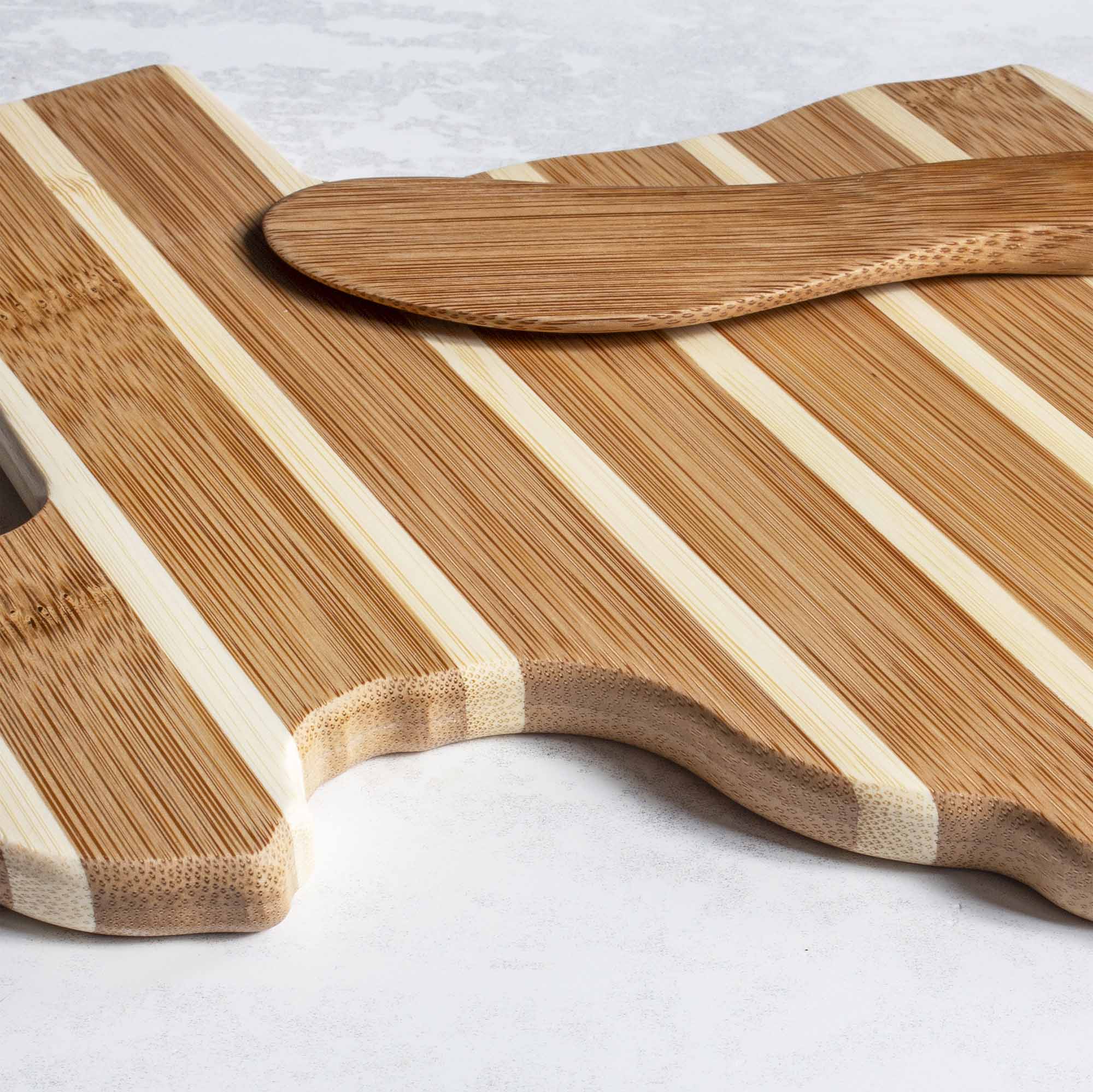 Texas Shaped Wooden Serving Board with Cheese Knife - Perfect for Charcuterie, Cheese Platters & Entertaining - Unique Housewarming & Wedding Gift Idea
