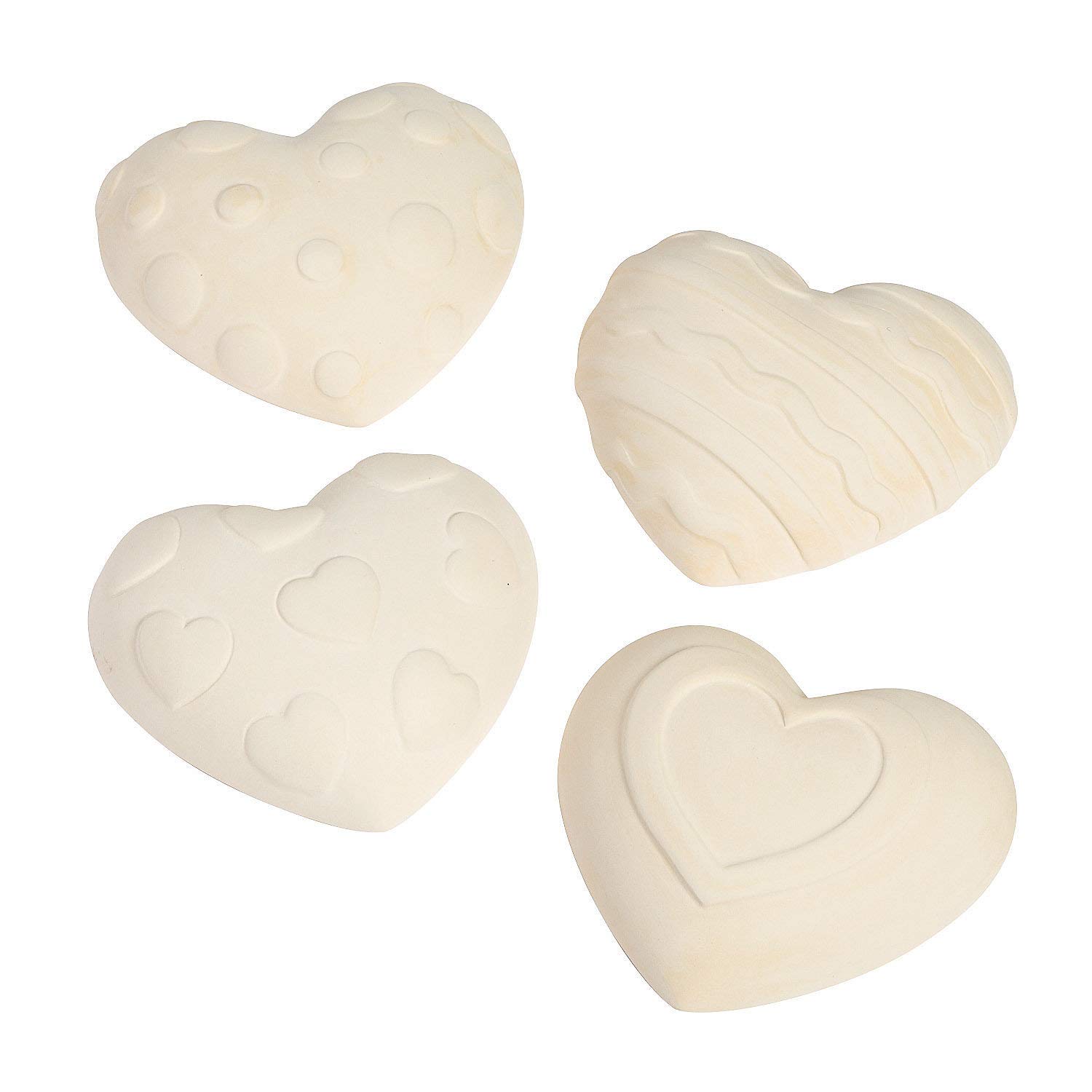 DIY Ceramic Heart Shapes - Fun Craft Kit for Kids, Creative Home Decor & Valentine's Day Gift Idea - Perfect for Classroom Projects, Party Favors and Family Bonding Activities
