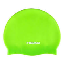 Blue Silicone Flat Swim Cap for Women & Men - Comfortable Waterproof Swimming Head Cover for Pool, Lap, and Competitive Swimming