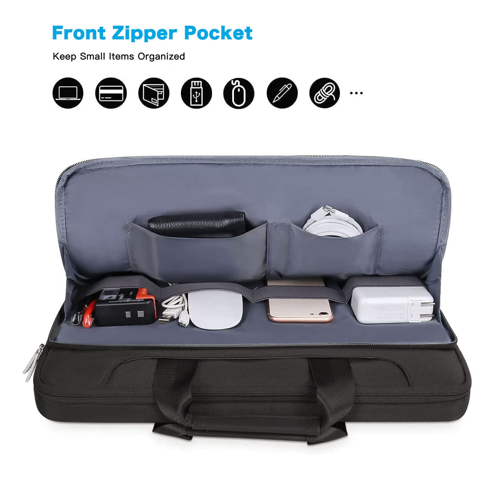 MOSISO 360 Protective Laptop Shoulder Bag for MacBook Air/Pro 13-13.3 inch & MacBook Pro 14 inch (M1/M2/M3/M4) - Waterproof Travel Messenger Bag with Matching Color Sleeve & Belt - Perfect for Business, Work, School & Daily Commute - Black