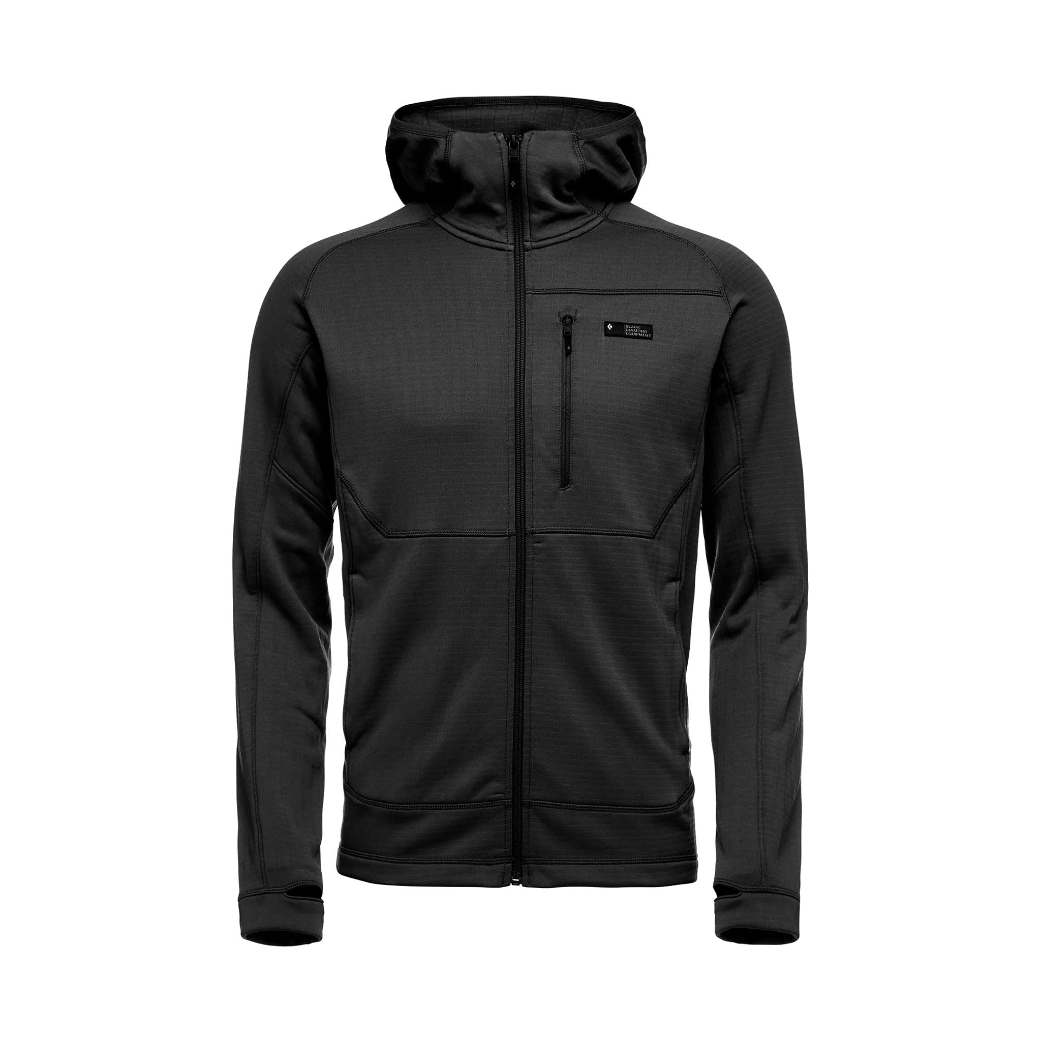 Black Diamond Men's Factor Polar Fleece Hooded Jacket - Warm Winter Outdoor Jacket for Hiking, Camping & Cold Weather Activities
