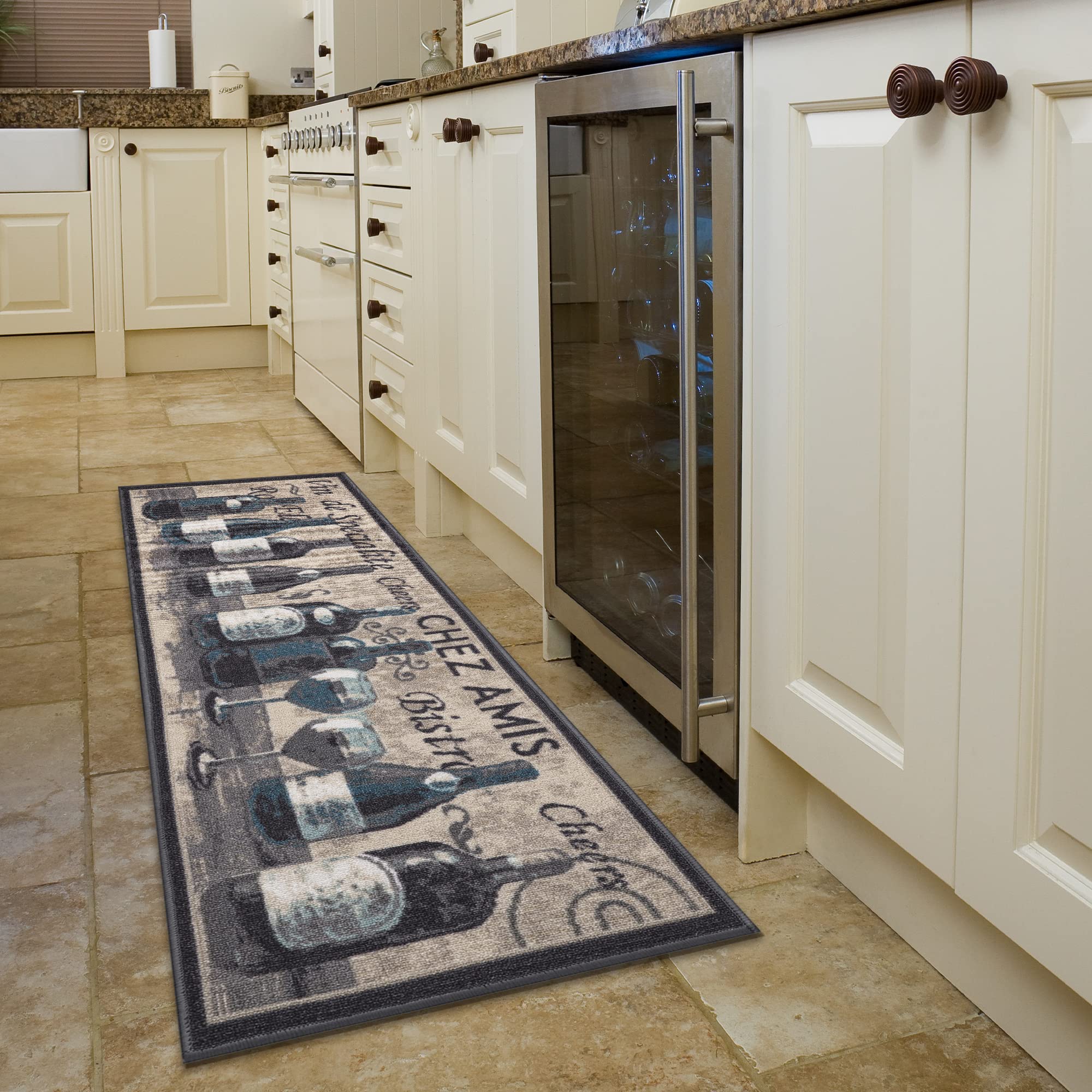 Ottomanson Non-Slip Rubber Back Kitchen Runner Rug 20