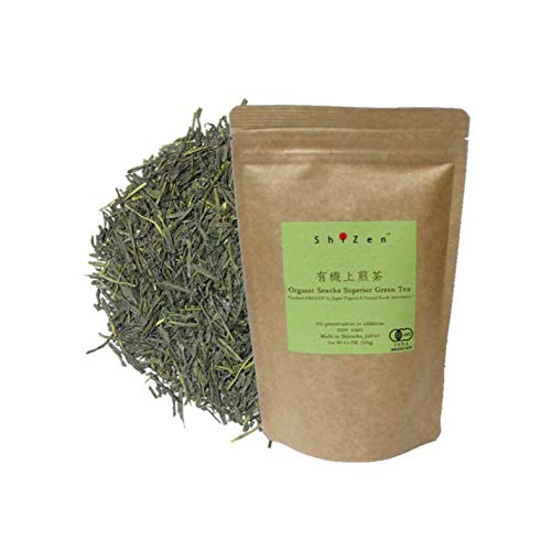 Premium Organic Sencha Green Tea Loose Leaf from Japan - ShiZen Tea (100% Natural, High-Grade) | Perfect for Daily Wellness, Detox & Relaxation at Home or Office
