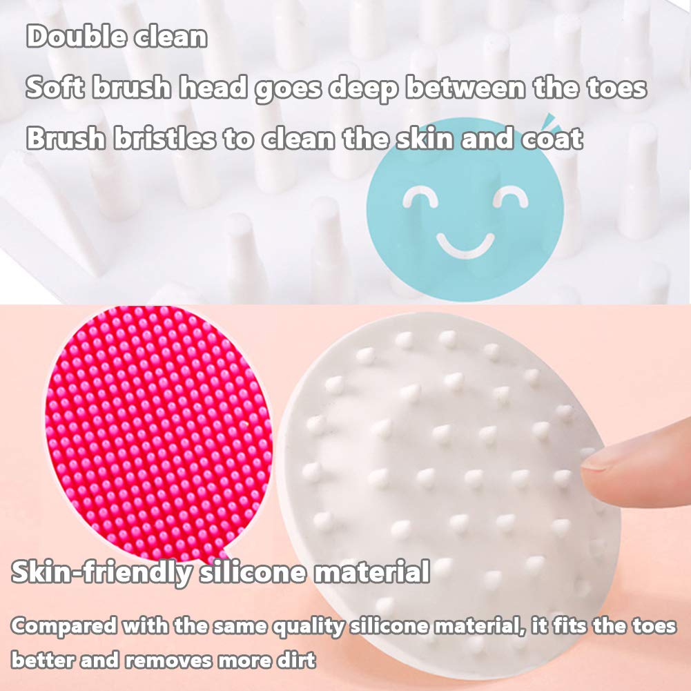 Portable Dog Paw Cleaner with Handle - Silicone Brush Pet Foot Washing Cup for Dirty & Muddy Paws | Perfect for Post-Walk Cleaning, Grooming & Outdoor Adventures
