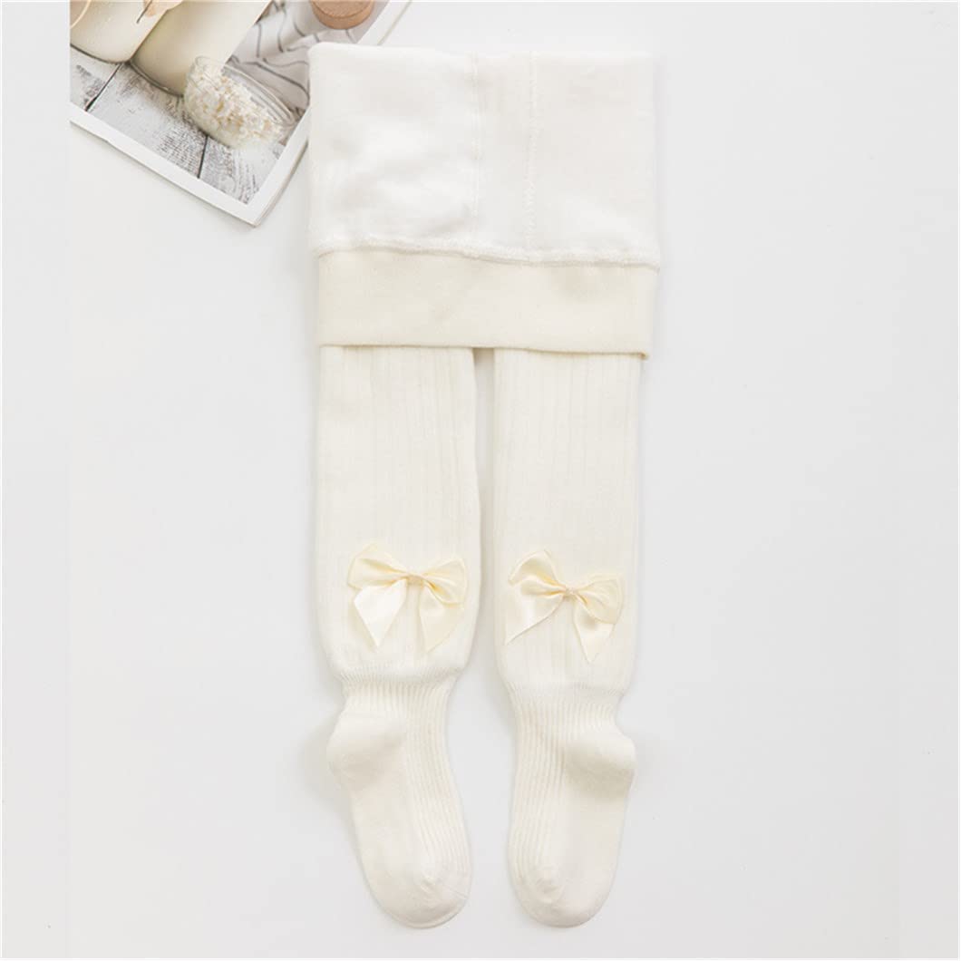 **Toddler Girls Cotton Knit Leggings - Soft Winter Tights for Baby Girls | Warm Stockings & Pantyhose Pants for Playtime, Daycare & Cold Weather**