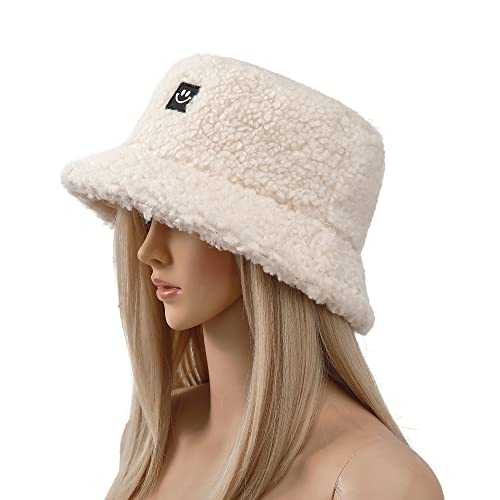 Stylish Furry Bucket Hat for Women & Men - Trendy Winter Fashion Accessory - Perfect for Outdoor Activities, Music Festivals & Streetwear