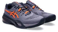 ASICS Men's Gel Resolution X CLAY/PADEL Tennis Shoes - Grayish Purple/Nova Orange - High-Performance Court Shoes for Clay & Padel Courts - Perfect for Competitive Play & Training Sessions