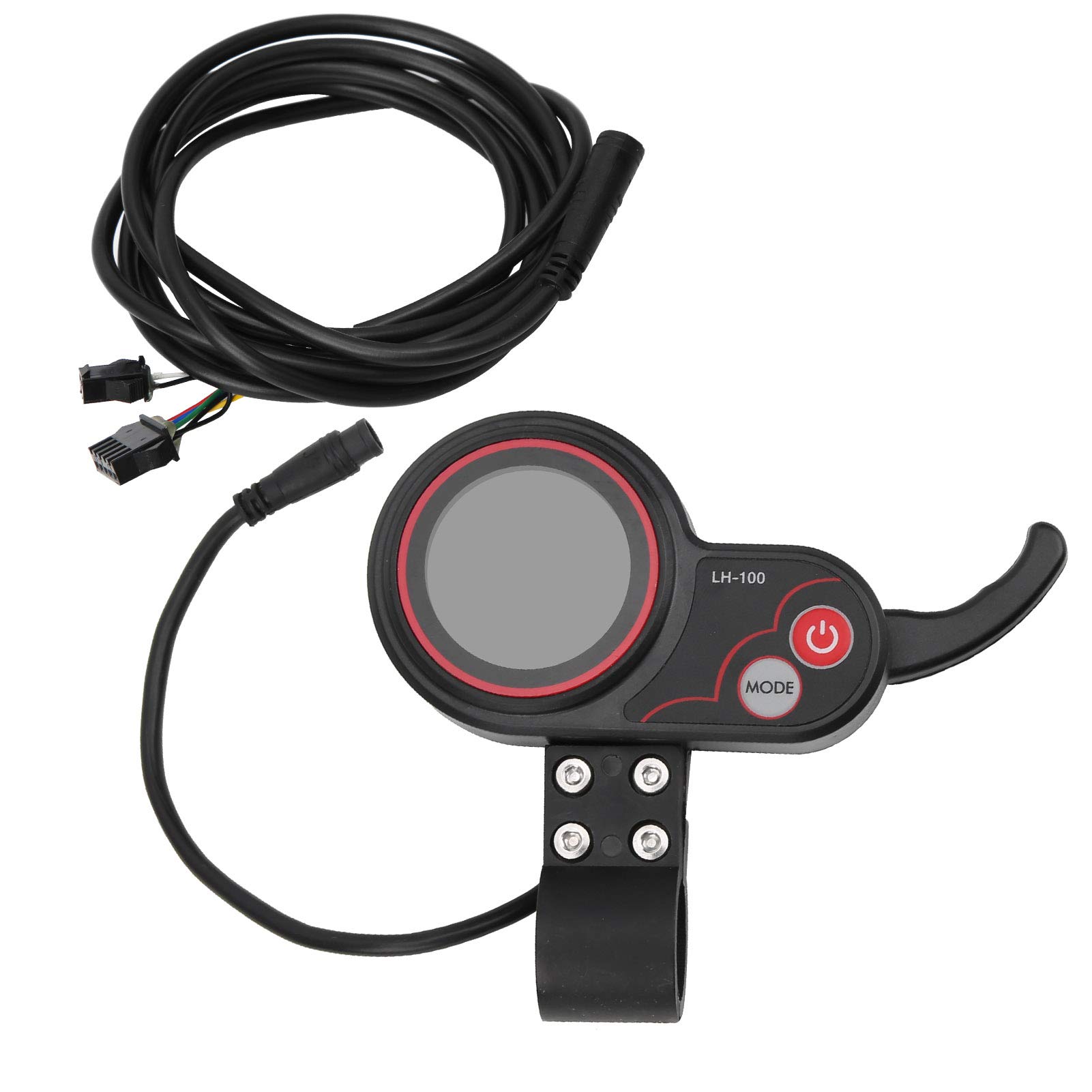 POCREATION Plastic Thumb Throttle with LCD Display - Universal Electric Scooter & E-Mountain Bike Speed Controller - Perfect for Commuting, Off-Road Adventures & Household Electric Vehicles