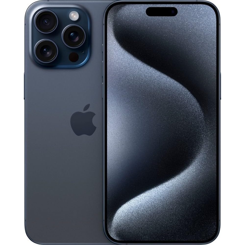 iPhone 15 Pro Max 512GB Unlocked Smartphone - Blue Titanium | Premium Camera, A17 Pro Chip, 5G Connectivity | Perfect for Photography, Gaming & Business Professionals