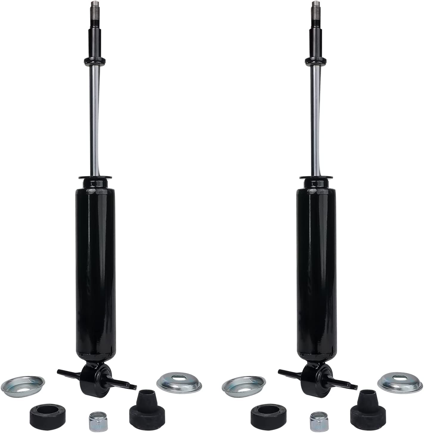 Detroit Axle - 2WD Front End Control Arms Kit for 2002-2005 Dodge Ram 1500 | 2 Upper Control Arms with Ball Joints & 2 Shock Absorbers | 4pc Replacement Set | Perfect for Off-Roading, Towing & Heavy-Duty Truck Maintenance
