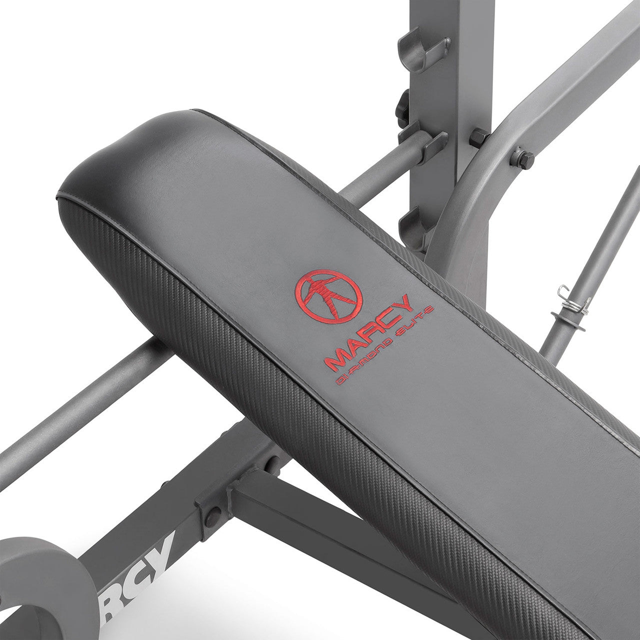 Marcy Diamond Elite MD 389 Standard Weight Bench - Adjustable Home Gym Equipment for Strength Training & Muscle Building - Perfect for Home Workouts & Fitness Enthusiasts