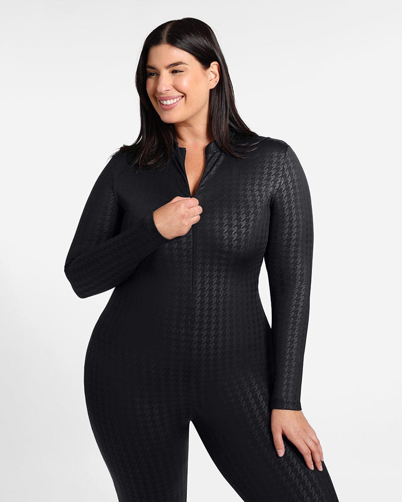 AirSlim® Classic Swallow Gird Shaping Jumpsuit for Women - Slimming Bodysuit with Waist Trainer & Butt Lifter - Perfect for Workout, Shapewear Under Dresses & Everyday Wear